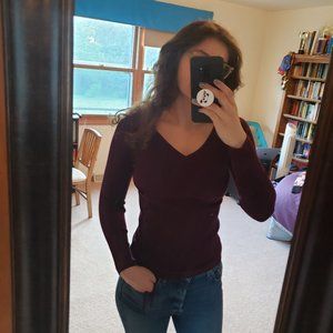 Purple tie detail NY & Co Shirt